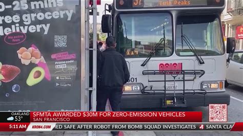 SFMTA awarded $30M for zero-emission vehicles